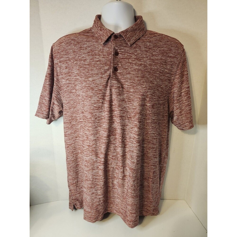 Under Armour Mens Heat Gear Loose Polo Red Short Sleeve Sz L